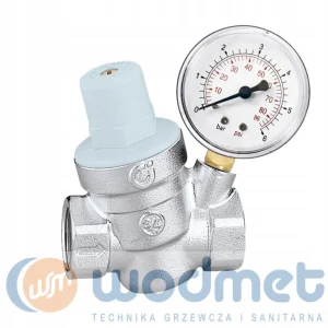 CALEFFI Reduktor ciśnienia wody 1/2 z manomentrem
