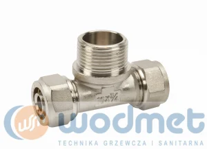 Trójnik skręcany do PEXa 16x1/2x16 GZ